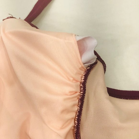 Shade And Shore Women's Sz Large 12-14 Knot Front Crepe Material Bikini Swim Top - Picture 13 of 15